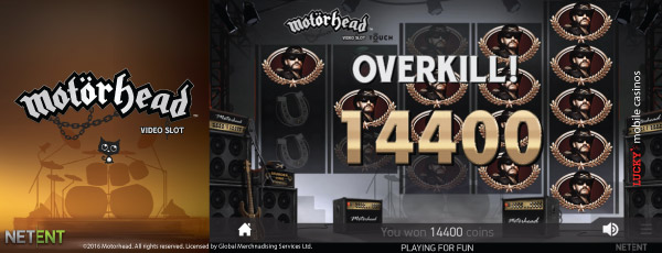 New NetEnt Touch Motorhead Slot Big Win With Mystery Reels