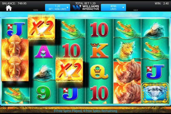 Williams Raging Rhino Slot Machine