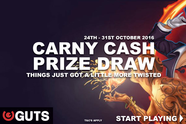 Enter The Guts Casino Cash Prize Draw