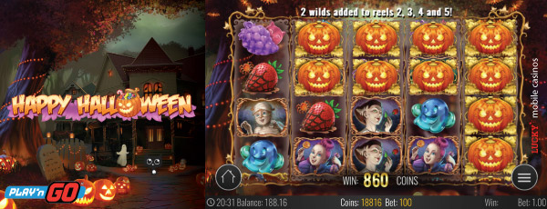 Play'n GO Happy Halloween Mobile Slot Machine