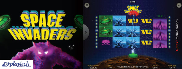 Playtech Space Invaders Slot On Mobile