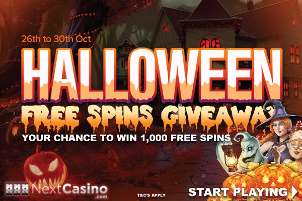 Your Chance To Win 1,000 Casino Free Spins This Halloween