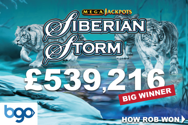 BGO Casino Jackpot Winner On IGT's Siberian Storm