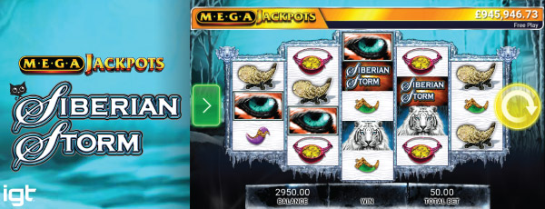 Siberian Storm MegaJackpots Slot On Mobile