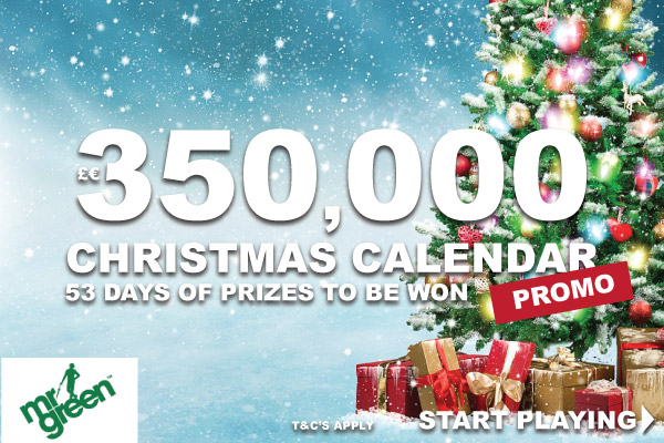 Play The Mr Green £€350,000 Christmas Calendar