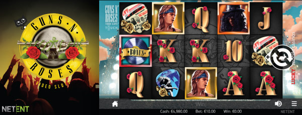 NetEnt Guns N Roses Mobile Slot