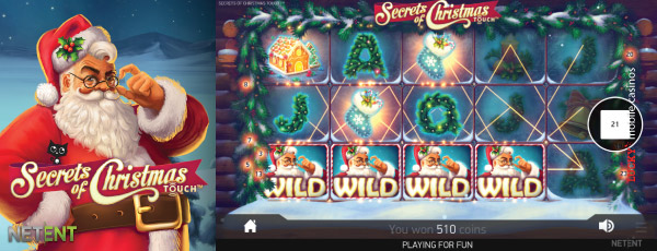 NetEnt Secrets Of Christmas Touch Slot Game