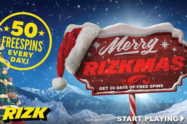 Get 50 FreeSpins Every Day With Rizkmas