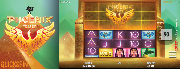 Quickspin Phoenix Sun Mobile Slot 243 Ways to Win