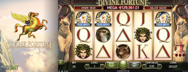 Divine Fortune Mobile Slot Free Spins Trigger