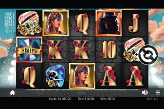 NetEnt Guns N Roses Slot Machine