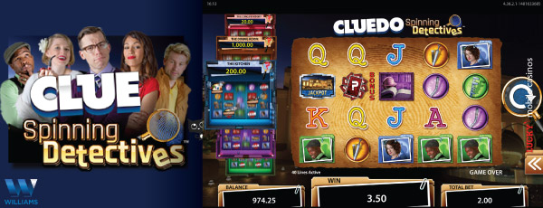 Williams Cluedo Mobile Slot Game