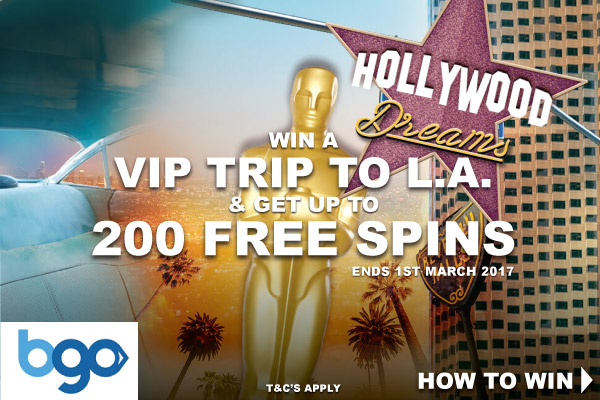 Get Up To 200 Free Spins & Win A VIP Trip To LA