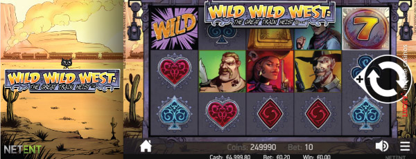 Wild Wild West NetEnt Slot Machine