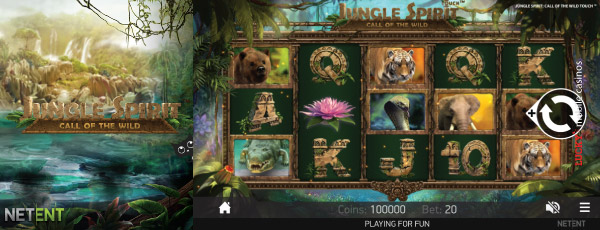 NetEnt Jungle Spirit Mobile Slot Machine
