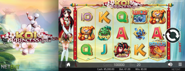 NetEnt Koi Princess Touch Slot