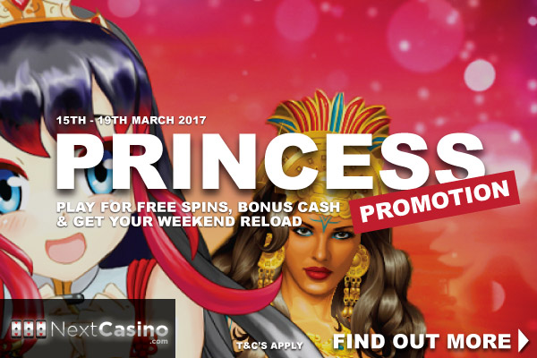 NextCasino Princess Promotion Gives You Free Spins & Bonuses