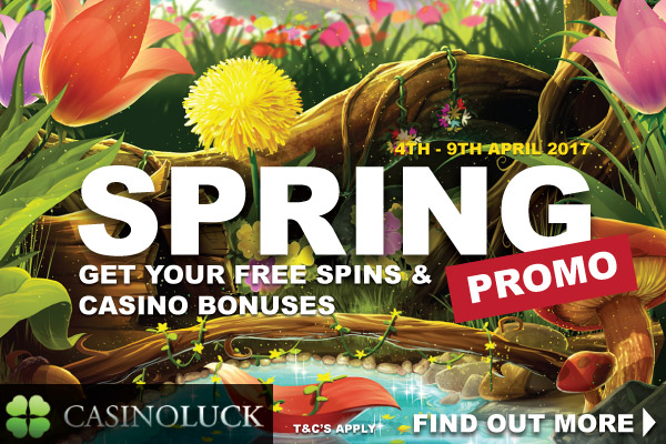 Enjoy Your Casinoluck Free Spins This Sprin