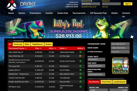 Drake Casino Mobile Slot Tournaments