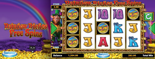 Rainbow Riches Free Spins Slot On Mobile