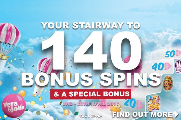 Get Your 140 Vera&John Free Spins Plus A Little Extra