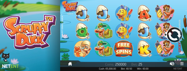 Net Entertainment's Scruffy Duck Touch Slot Machine