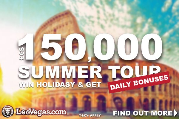 Get Daily Bonuses In The LeoVegas Casino Summer Tour