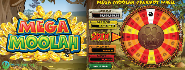 Mega Moolah Jackpot Wheel Bonus Game