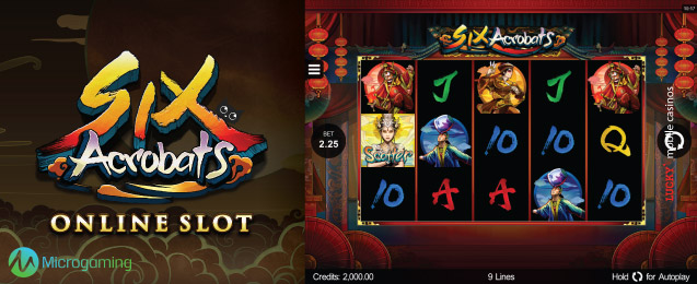 Microgaming Six Acrobats Mobile Slot Machine