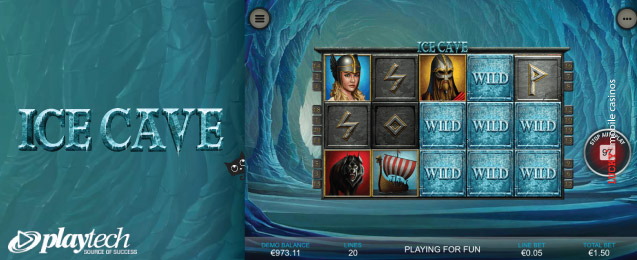 Playtech Ice Cave Slot Machine On iPad