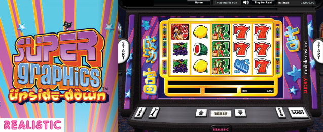 Realistic Super Graphics Upside Down Slot Machine