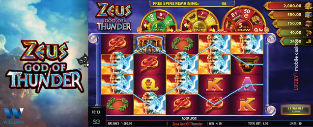 WMS Zeus God Of Thunder iPad Slot