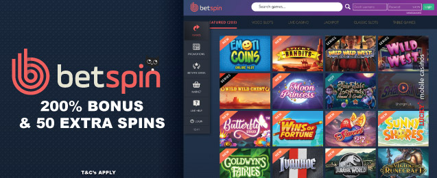Your Betspin Casino Bonus & Slots Games