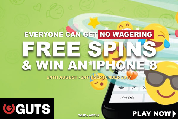 Get Your Guts Free Spins With No Wagering