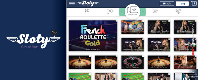 Play Mobile Live Dealer Casino At Sloty