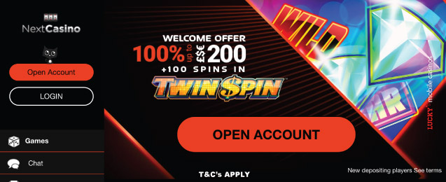 NextCasino Bonus Free Spins Offer & Deposit