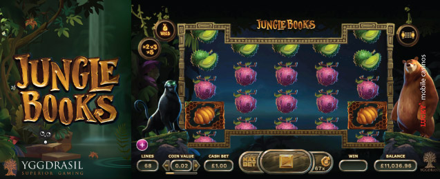 Yggdrasil Jungle Books Slot Machine On Mobile