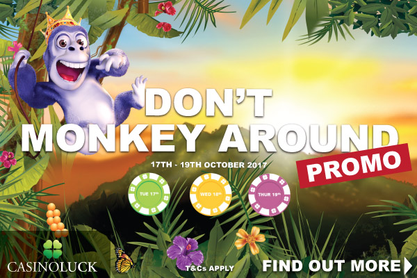 Get Your Casinoluck Casino Free Spins On Monkey Slots