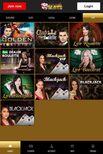 Mad About Slots Live Casino Games