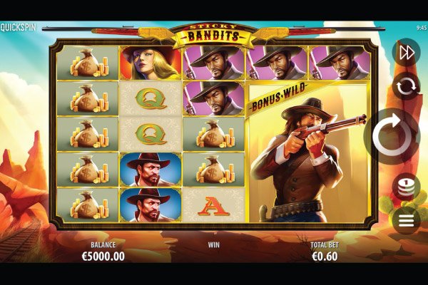Quickspin Sticky Bandits Slot Machine