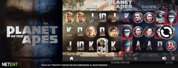 NetEnt Planet Of The Apes Mobile Slot Machine