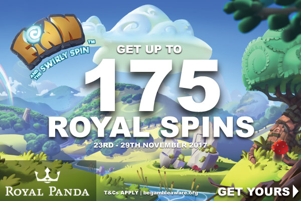 Get Up To 175 Royal Panda Casino Free Spins