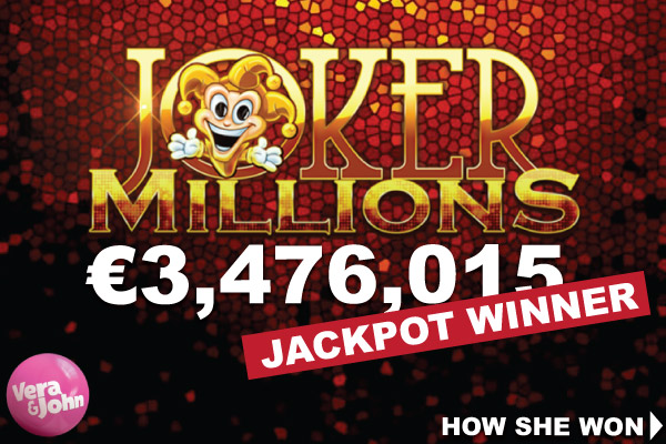 Over 3.4 Million Vera John Casino Jackpot Winner