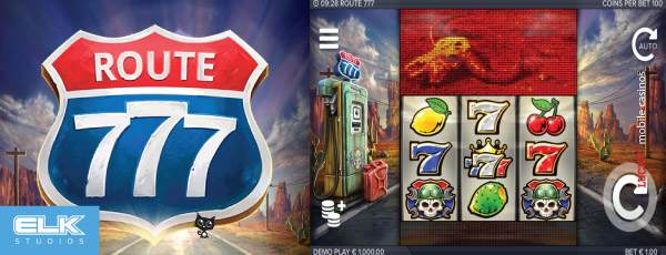 Elk Studios Route 777 Slot Machine On iPad