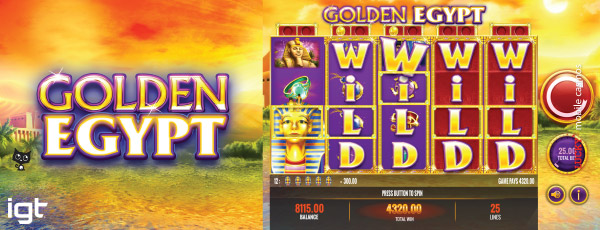 IGT Golden Egypt Slot With Wild Reel Wins