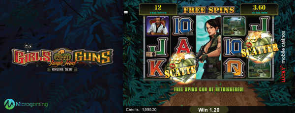 Microgaming Girls With Guns Jungle Heat Video Slot