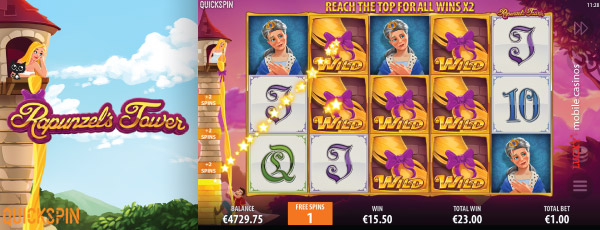 Quickspin Rapunzels Tower Mobile Slot