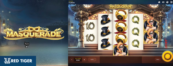 Red Tiger Gaming Masquerade Slot On iPad