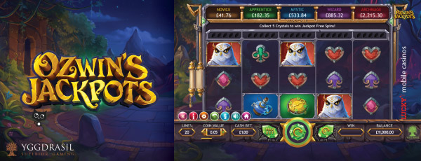 Yggdrasil Ozwin's Jackpots Mobile Slot With Progressive Jackpots