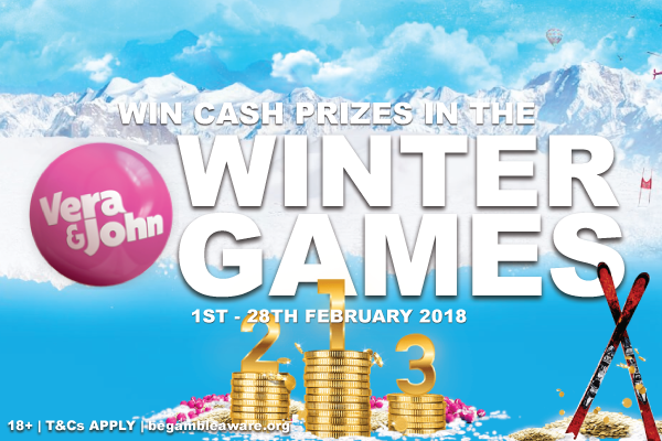Win Real Money In The Vera & John Casino Winter Games Promotion